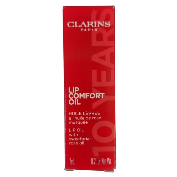 Clarins Limited Edition Hydration Lip Comfort Oil 54 Iconic Red 0.2 Oz. NEW - Picture 1 of 8